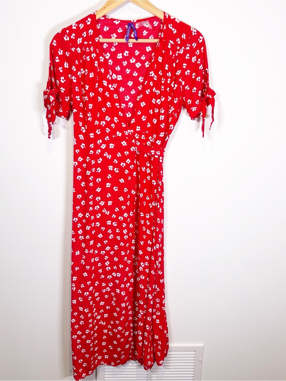 Seraphine Maternity Wrap Midi Dress